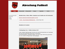 Tablet Screenshot of fussball.djkbreitenthal.de